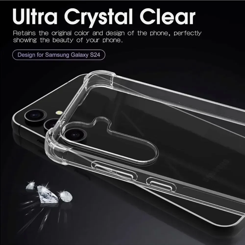 🤯5/$25🤯 Migeec Samsung Galaxy S24 Plus Shockproof Clear Phone Case